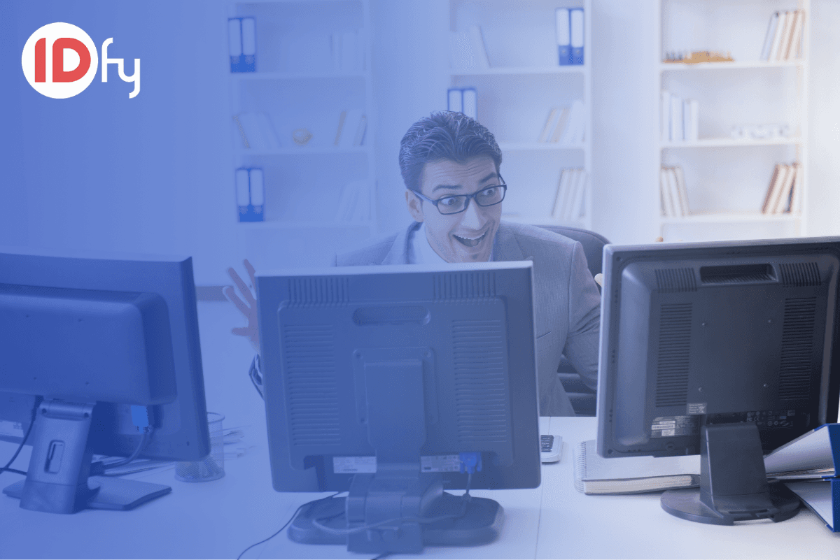  The image signifies an employee moonlighting on multiple systems at the same time.