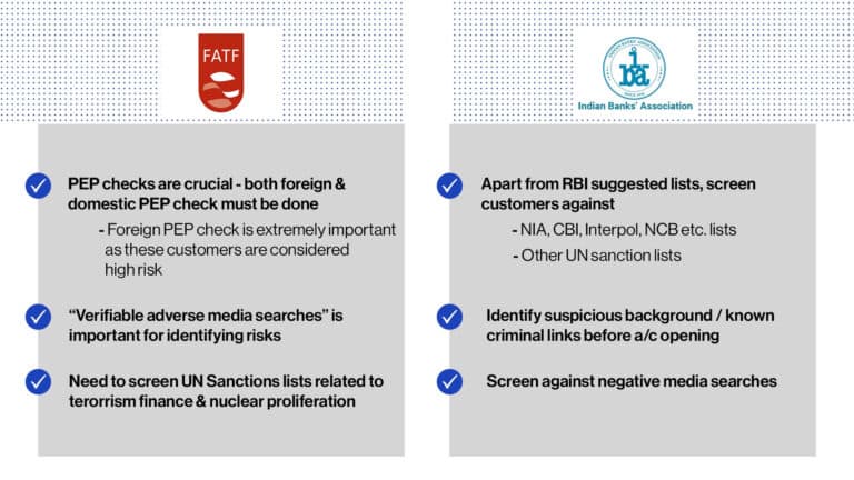 AML screening guidelines