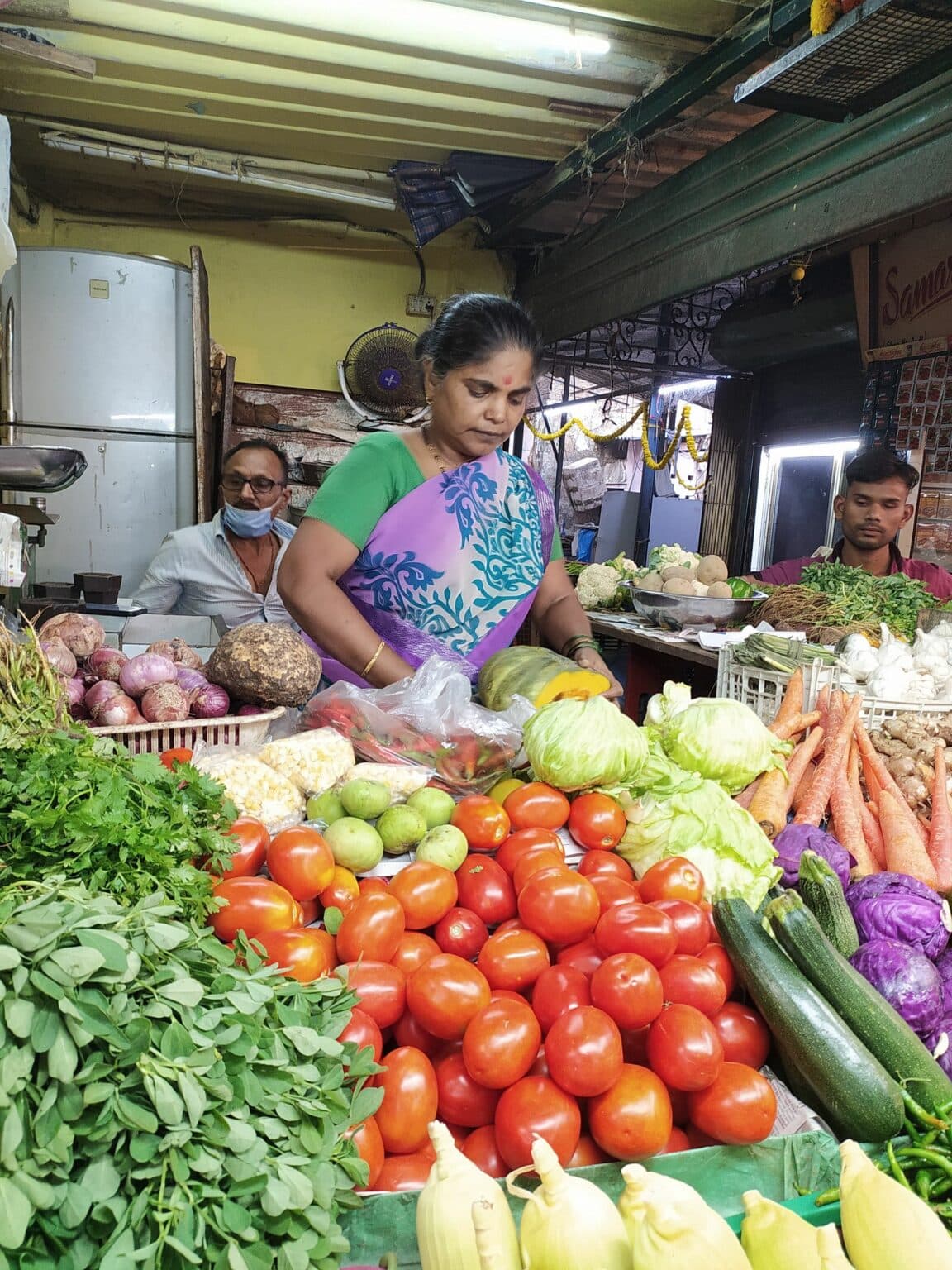 Vegetable seller